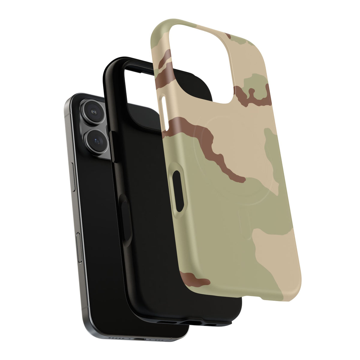 Three-Color Desert Camo MagSafe iPhone 16 Pro Field Case