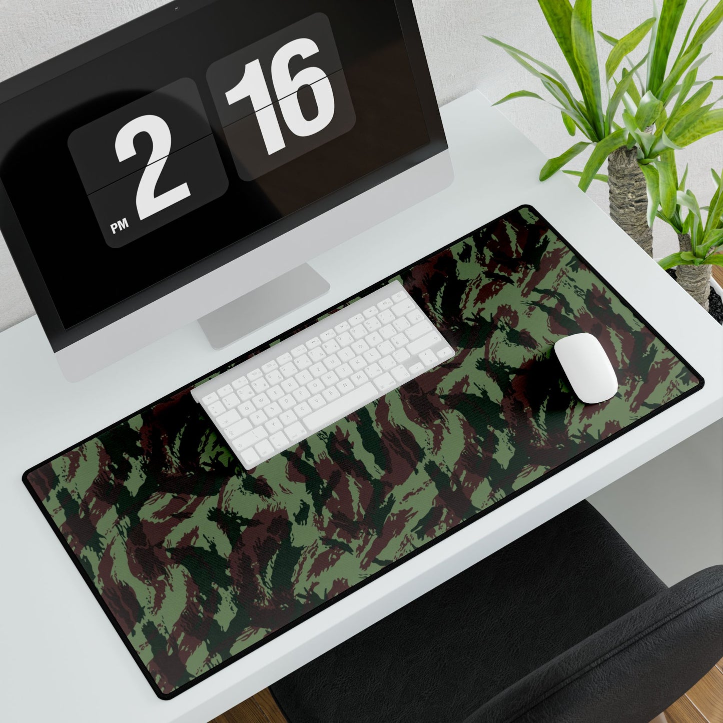 Portuguese Lizard Camouflage Desk Mat Camouflage Desk Mat Keyboard Mouse