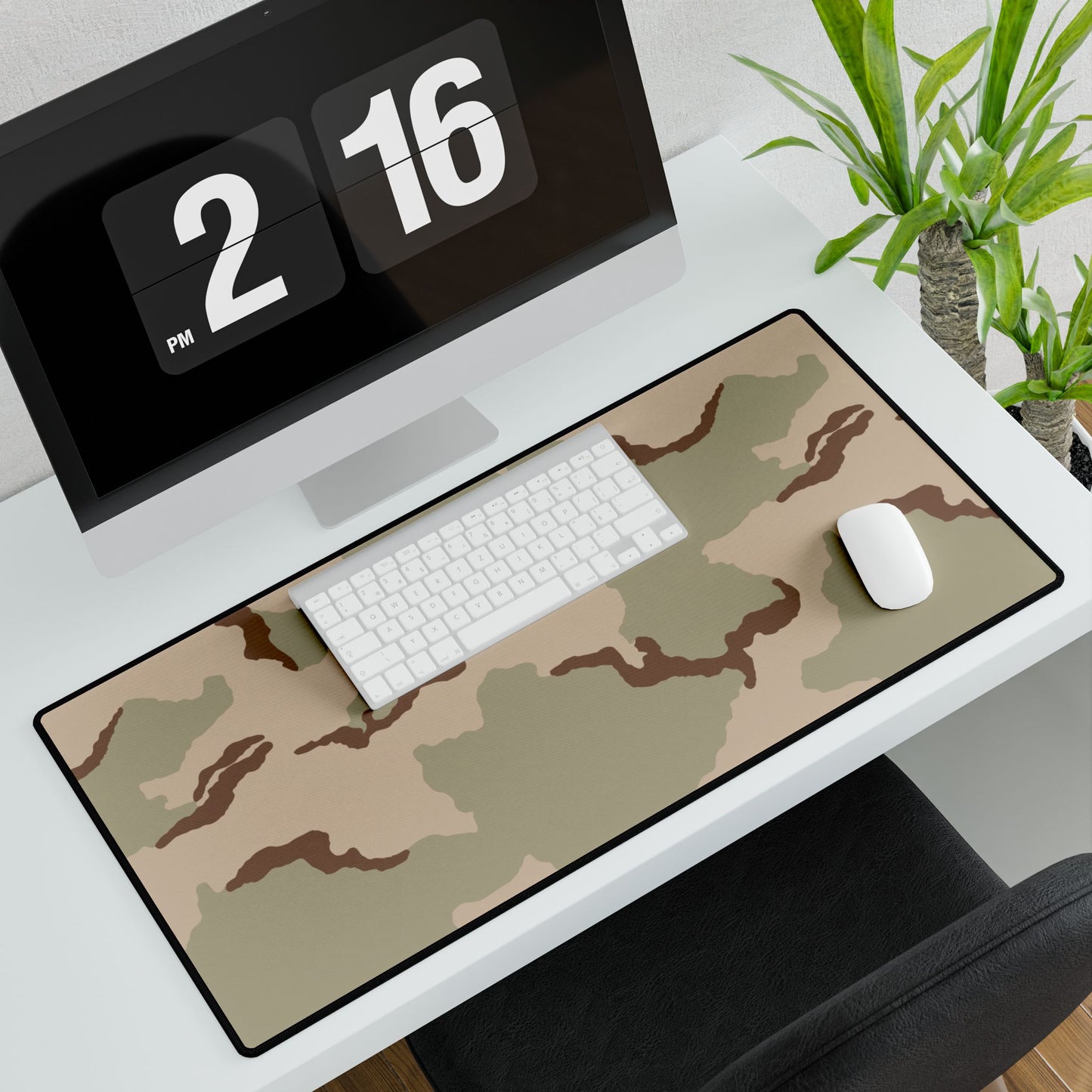 Three Color Desert Camo Desk Mat Desk Mat Desert Camouflage Pattern