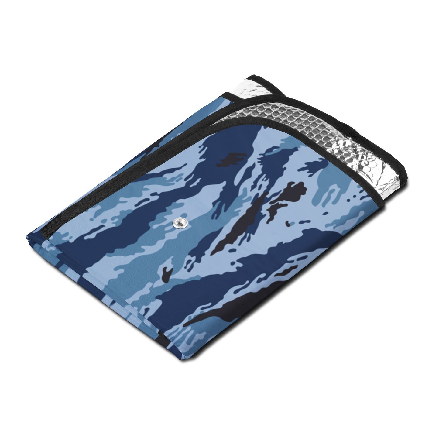 Kamysh Blue Camo Windshield Sun Shade - Concealing Coloration
