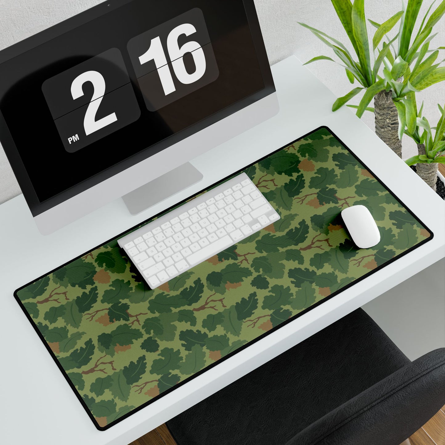 Mitchell Camo Desk Mat Desk Mat Green Camouflage Pattern