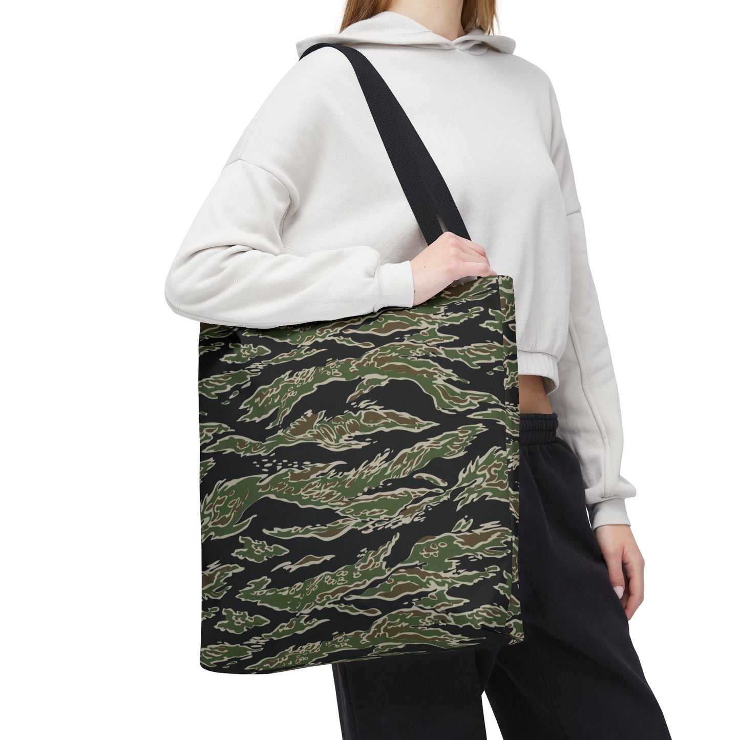 Tiger Stripe LLS Camo Vertical Tote Bag _ Concealing Coloration