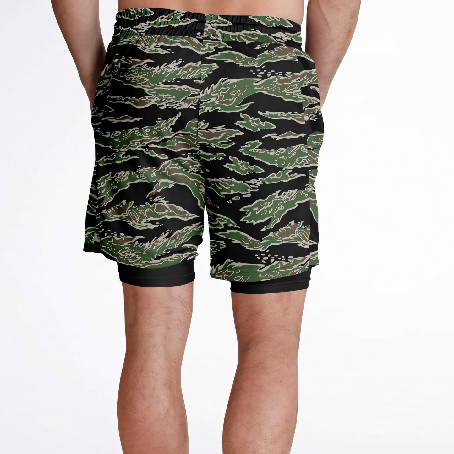 Tiger Stripe LLS Camo Lined Shorts 7" _ Concealing Coloration