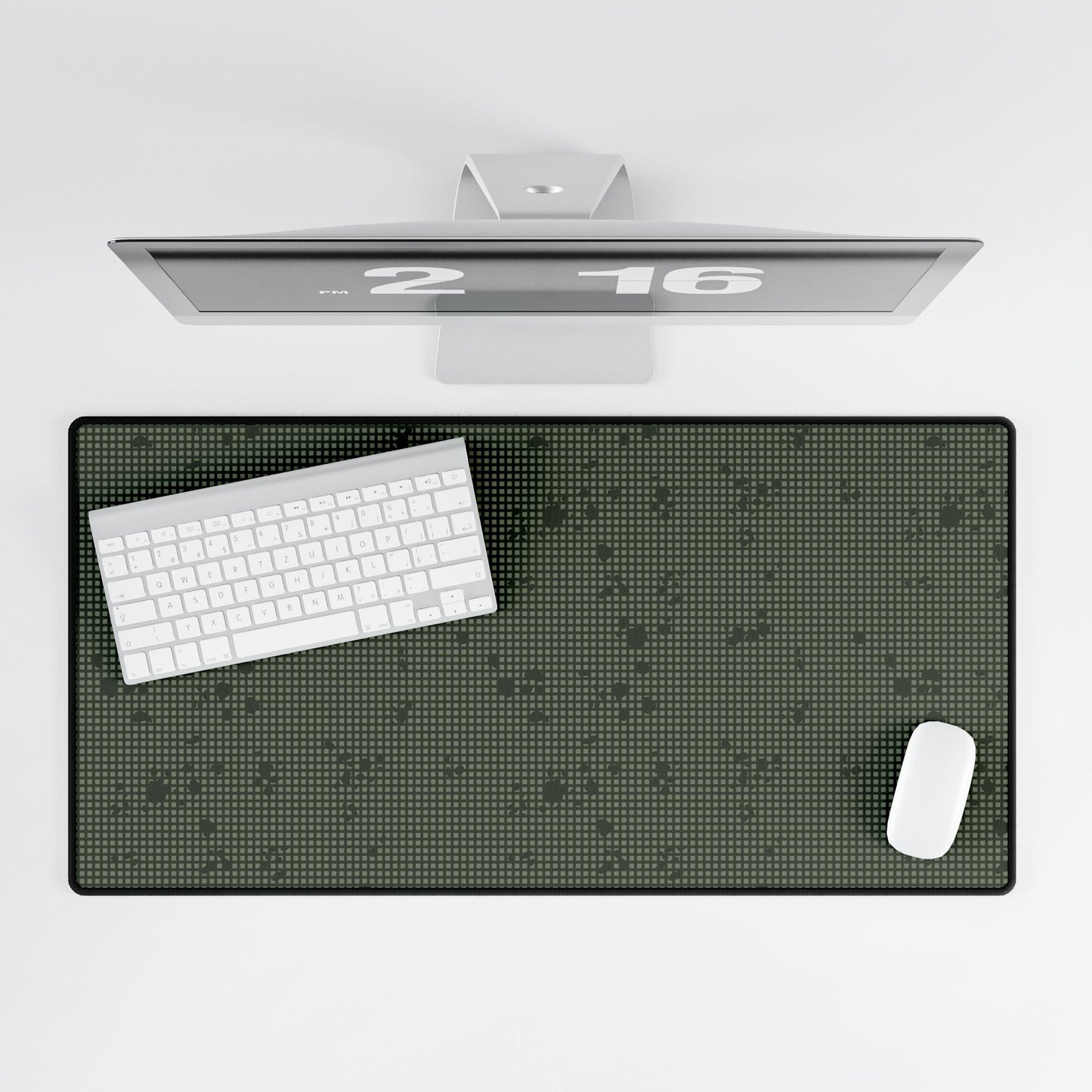 Desert Night Camo Desk Mat Desk Mat Subtle Grid Pattern
