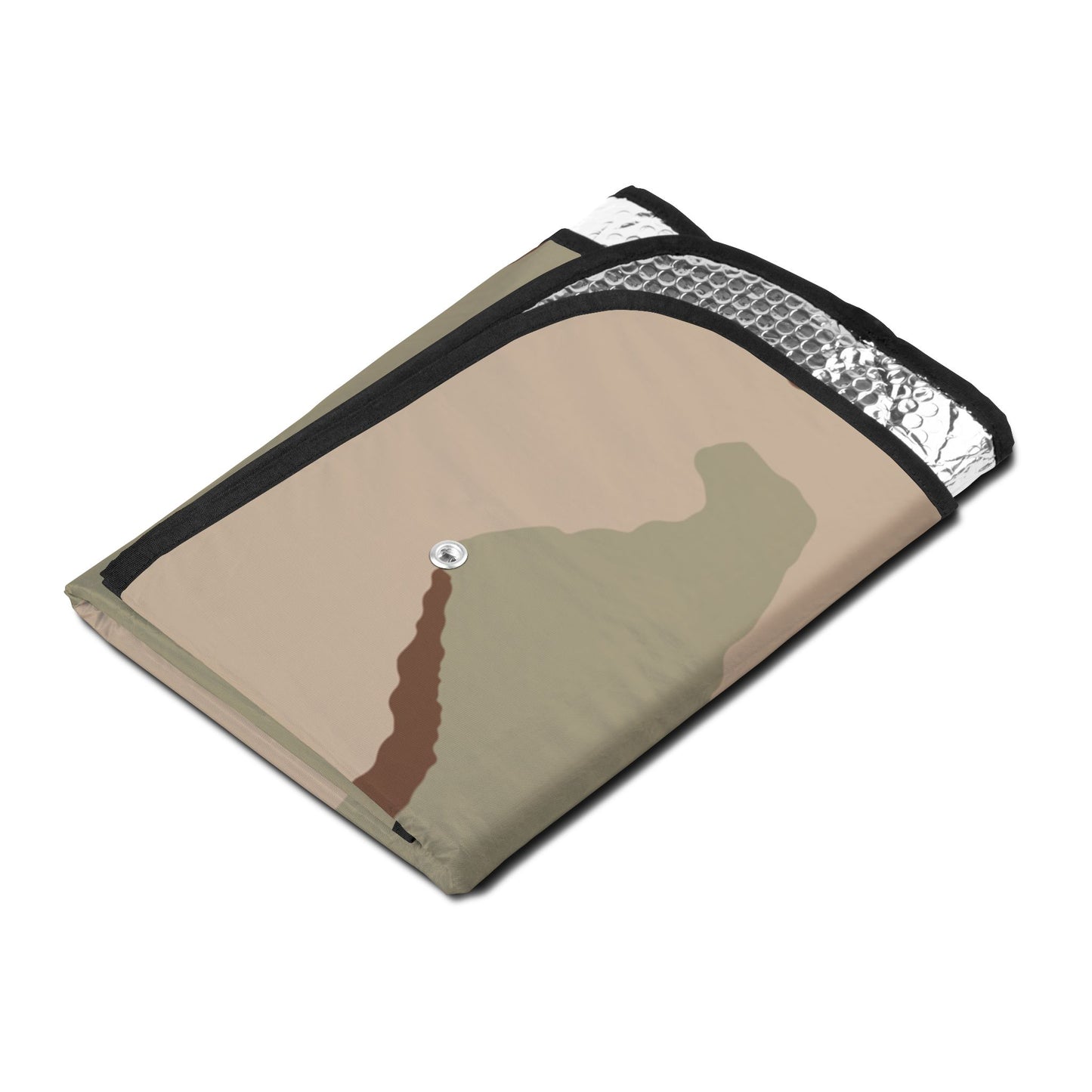 Three-Color Desert Camo Windshield Sun Shade - Concealing Coloration
