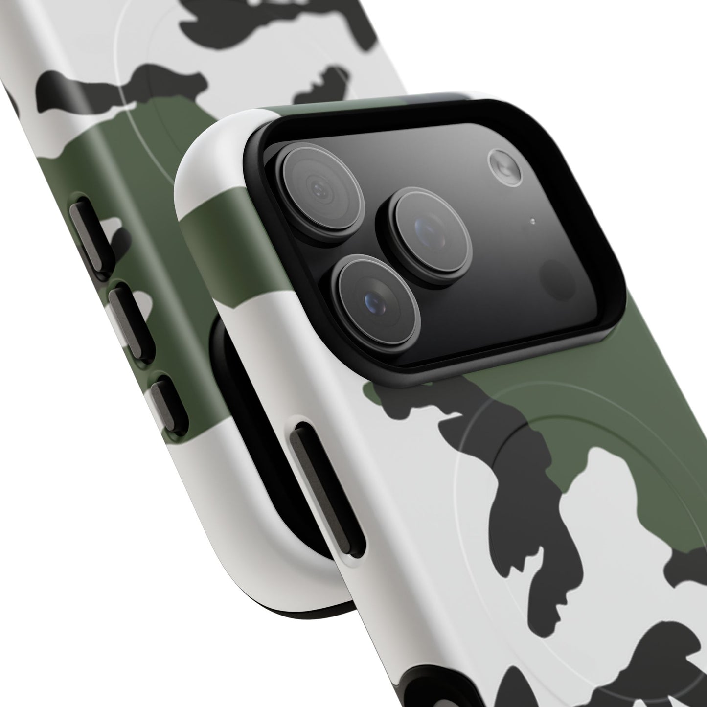 Three-Color Snow Camo MagSafe iPhone 17 Pro Field Case