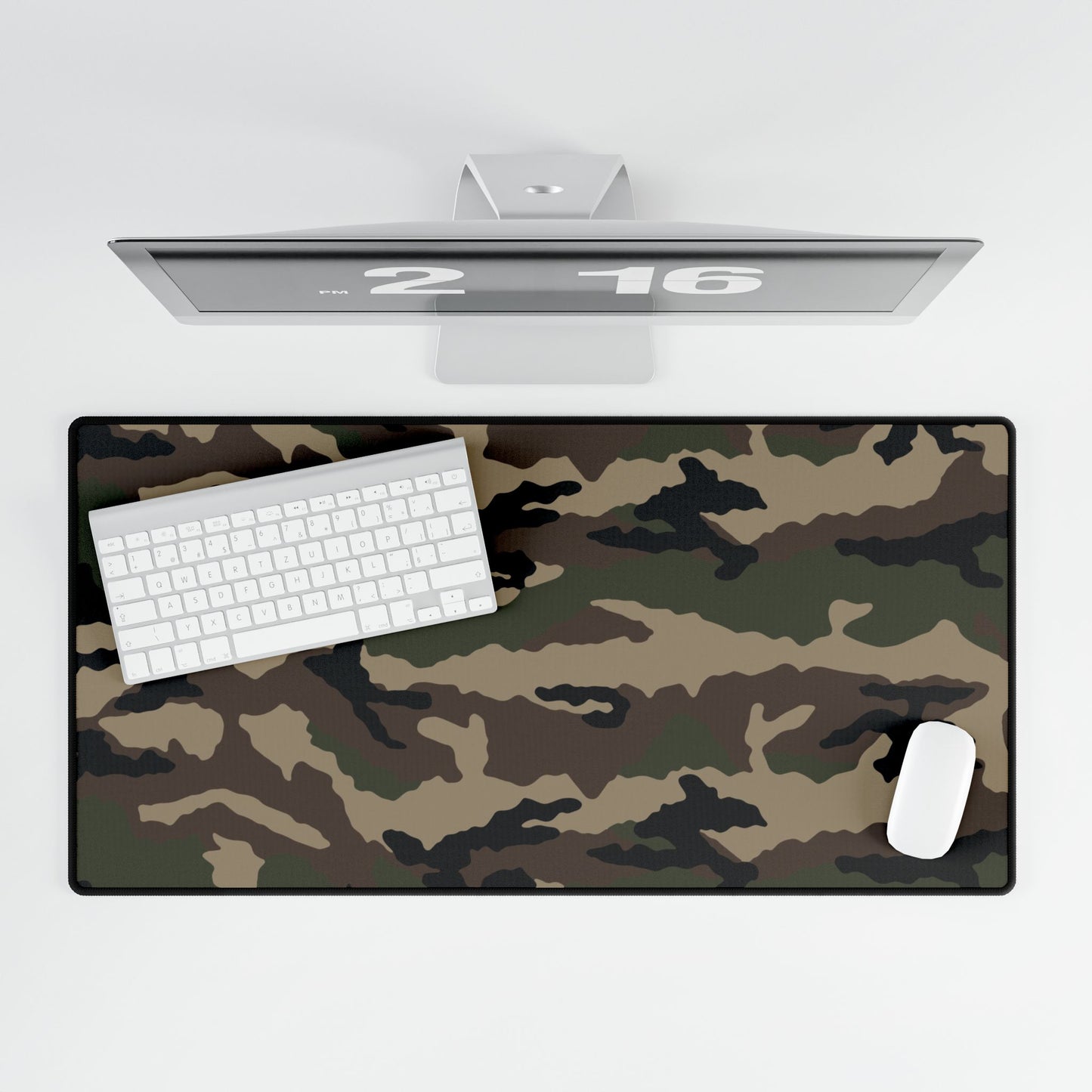 Centre Europe Camo (cce) Computer Desk Mat Camouflage Patterned Desk Mat White Keyboard