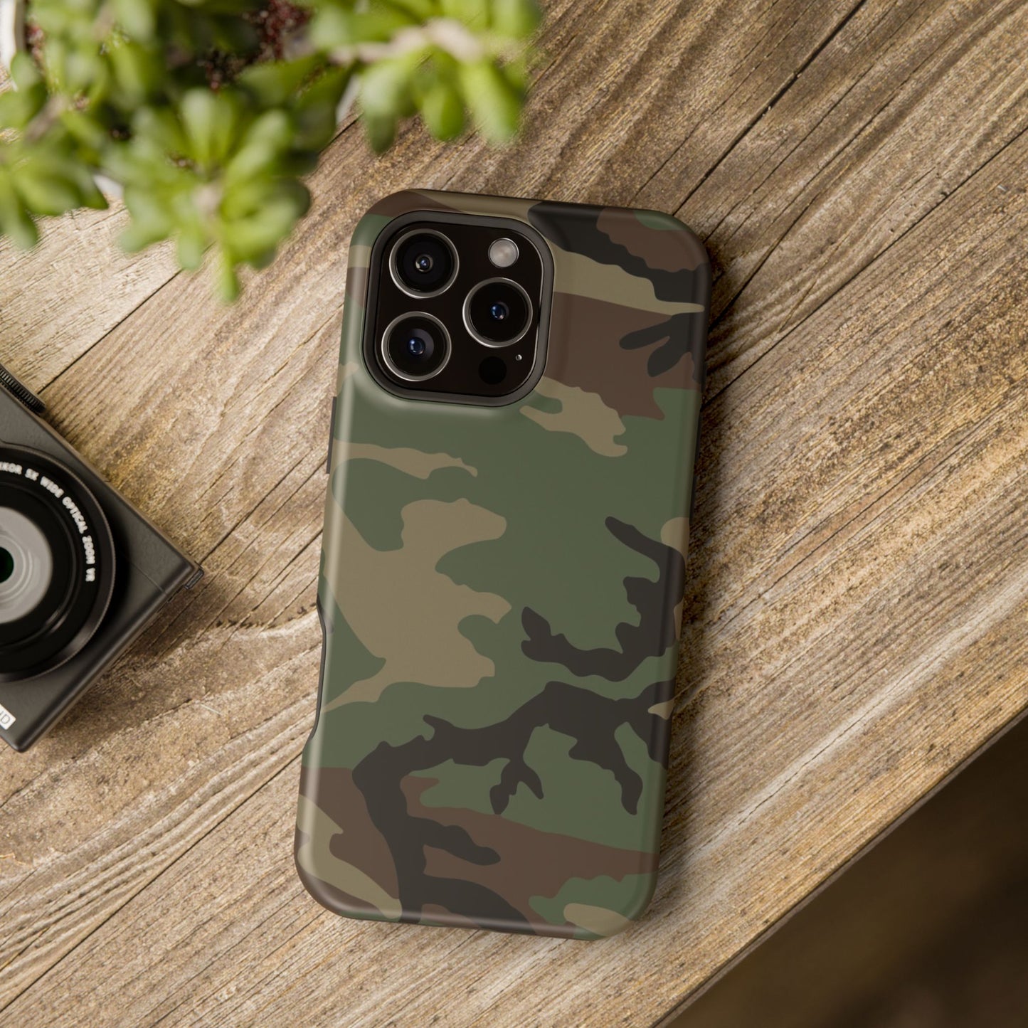M81 Woodland Camo Magsafe iPhone 16 Pro Max Field Case _ Concealing Coloration