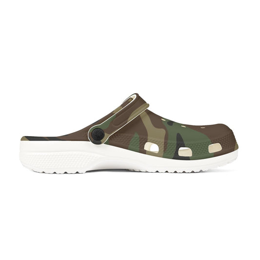 U.S. M81 Woodland Camo EVA Clog - Concealing Coloration