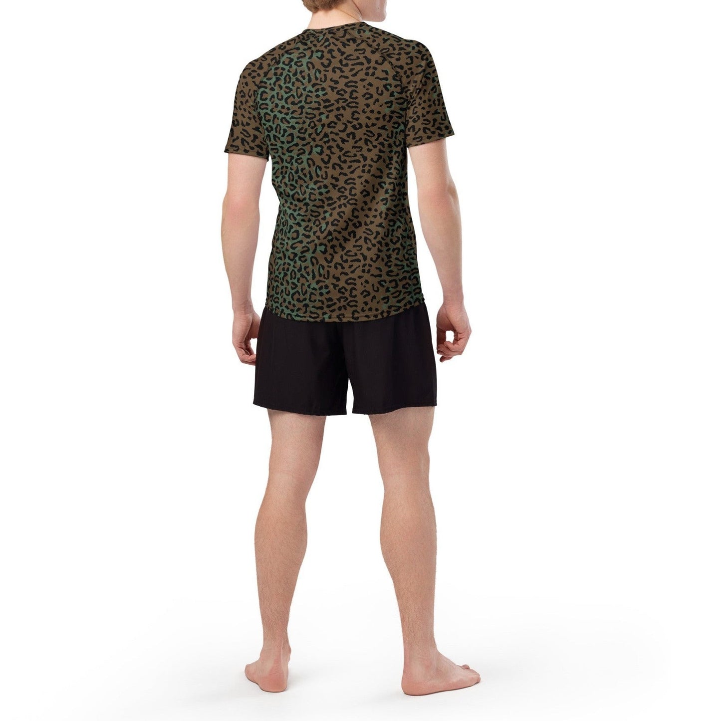 Leopard Spot Camo SS Rash Guard _ Concealing Coloration