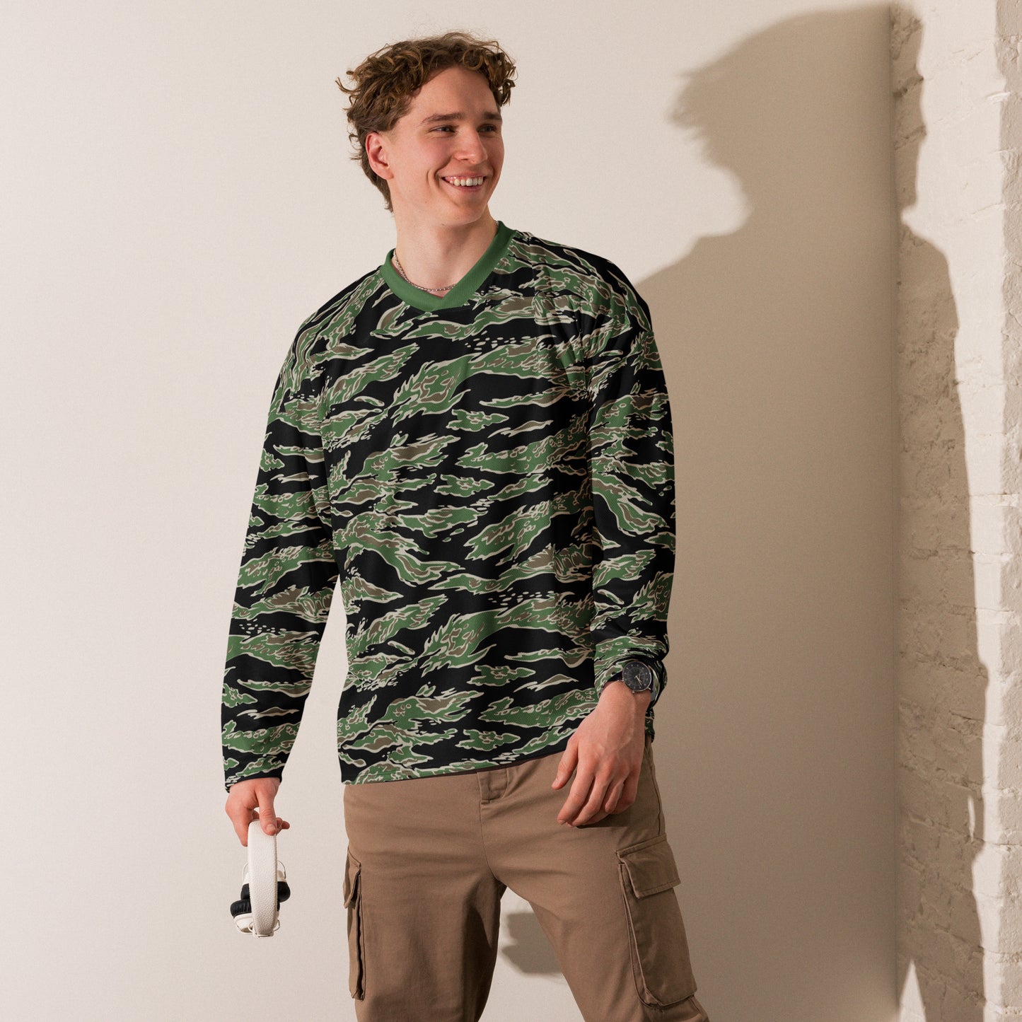 Tiger Stripe LLS Camo Hockey Jersey - Concealing Coloration