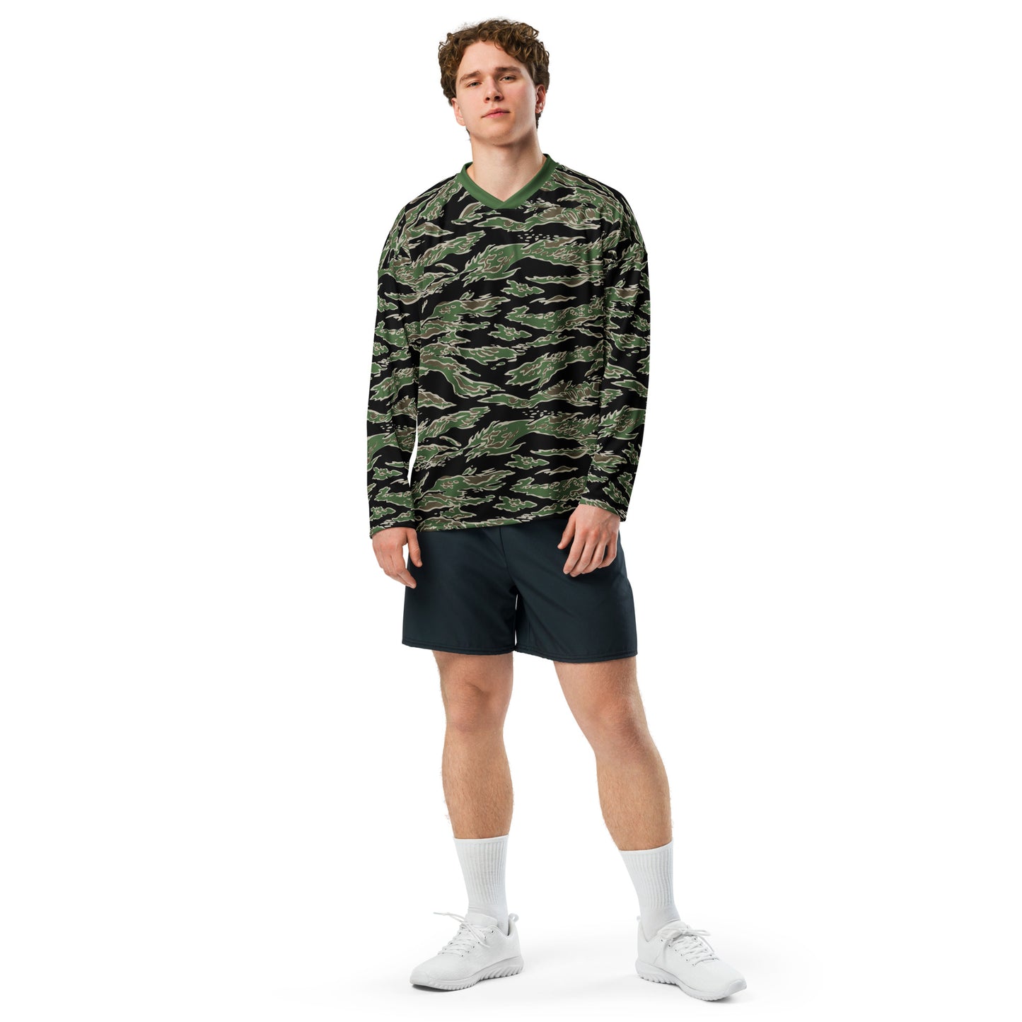 Tiger Stripe LLS Camo Hockey Jersey - Concealing Coloration