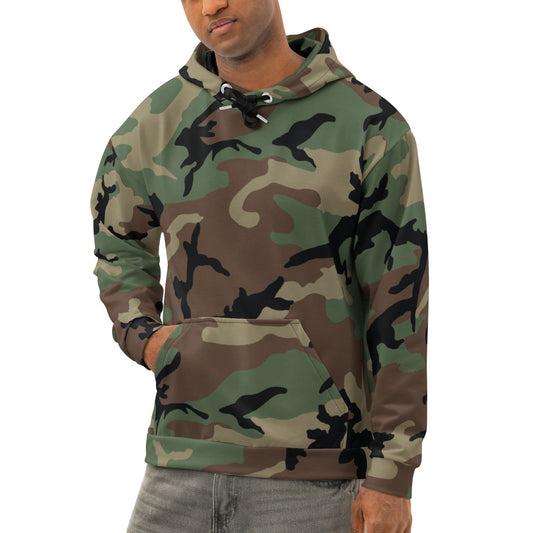 M81 Woodland Camo Hoodie _ Concealing Coloration