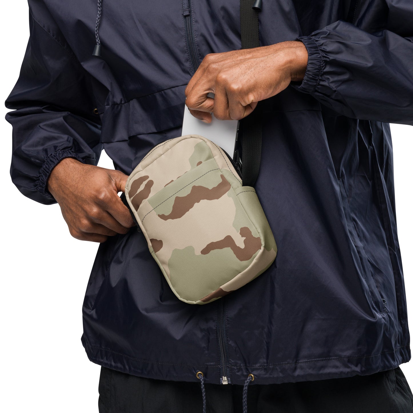 Three-Color Desert Camo Crossbody Bag _ Concealing Coloration