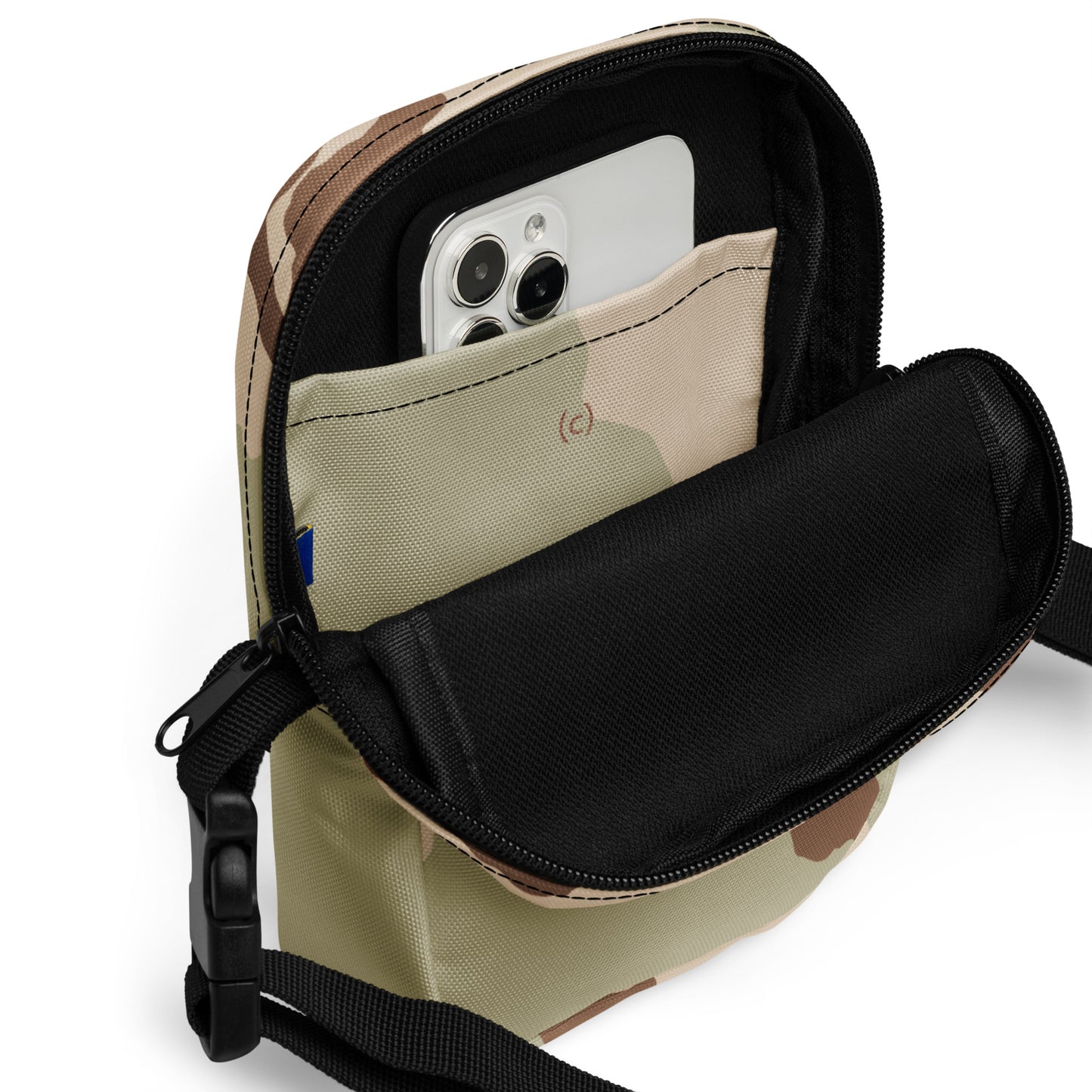 Three-Color Desert Camo Crossbody Bag _ Concealing Coloration