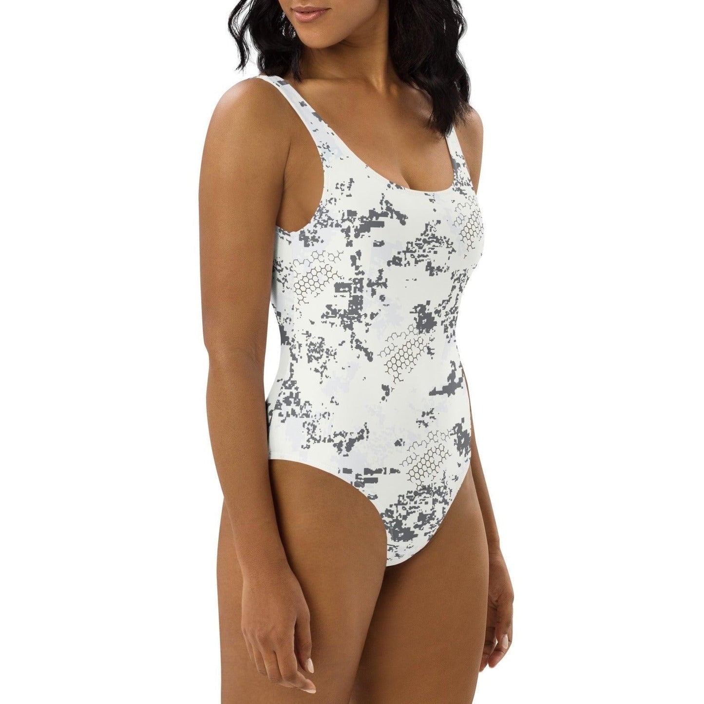 BlindTech Snow Camo One-Piece Swimsuit - Concealing Coloration