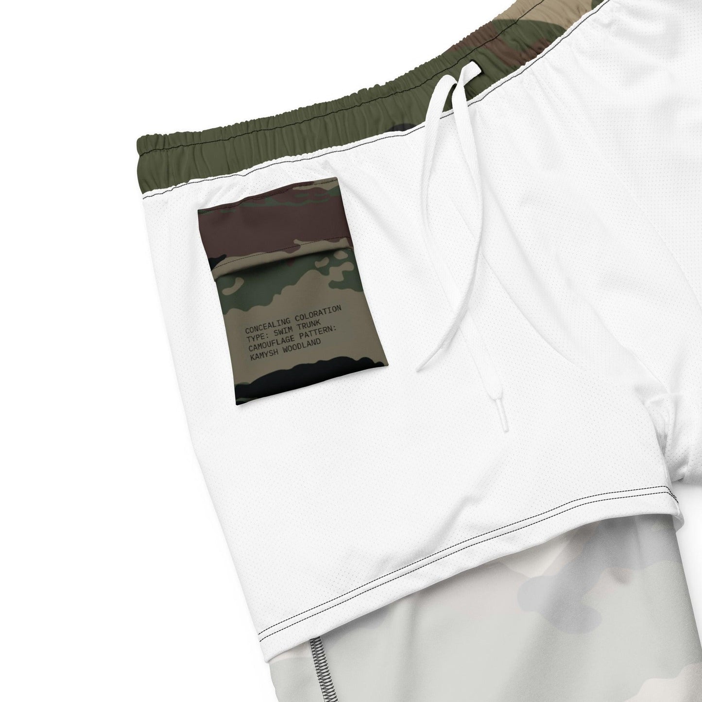 Centre-Europe Camo Swim Trunks _ Concealing Coloration