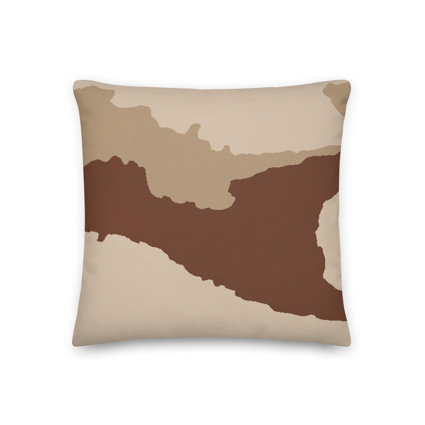 Daguet Desert Camo 18" Throw Pillow _ Concealing Coloration