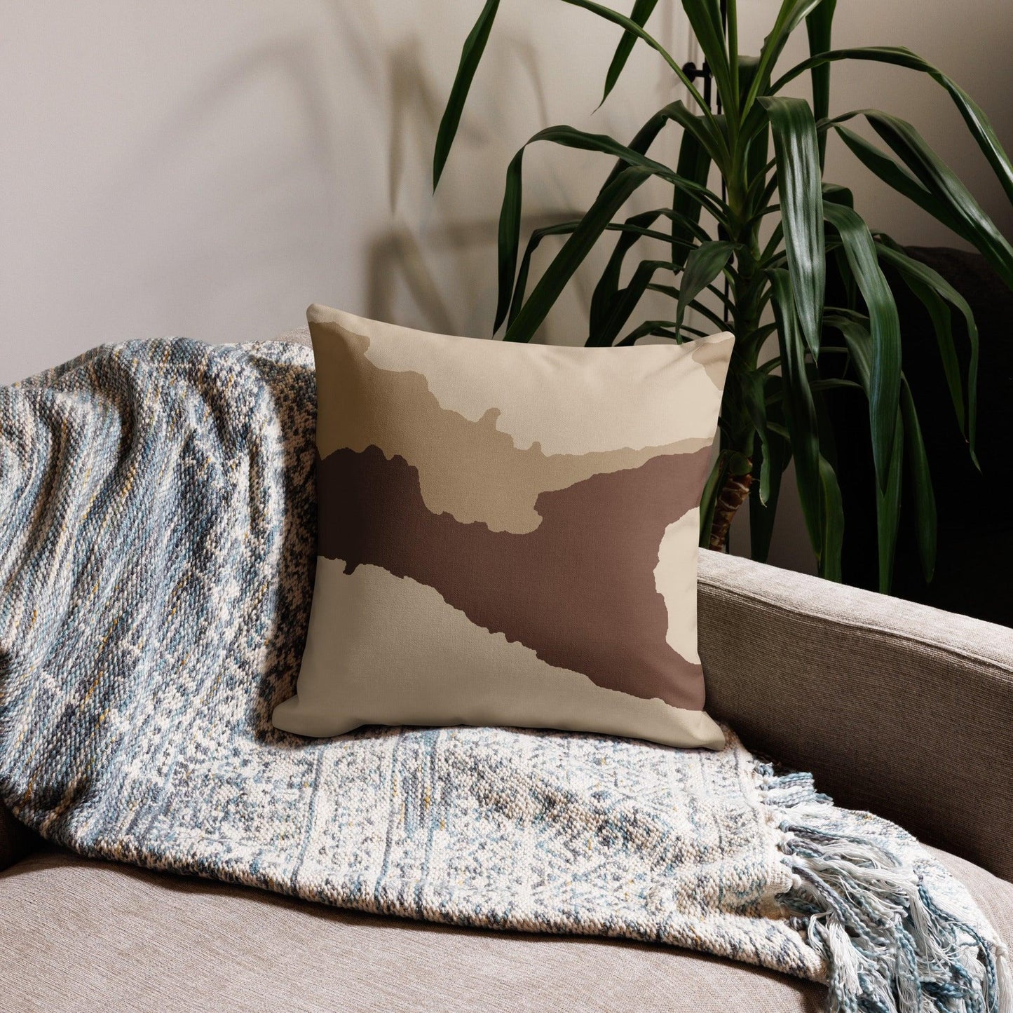 Daguet Desert Camo 18" Throw Pillow _ Concealing Coloration