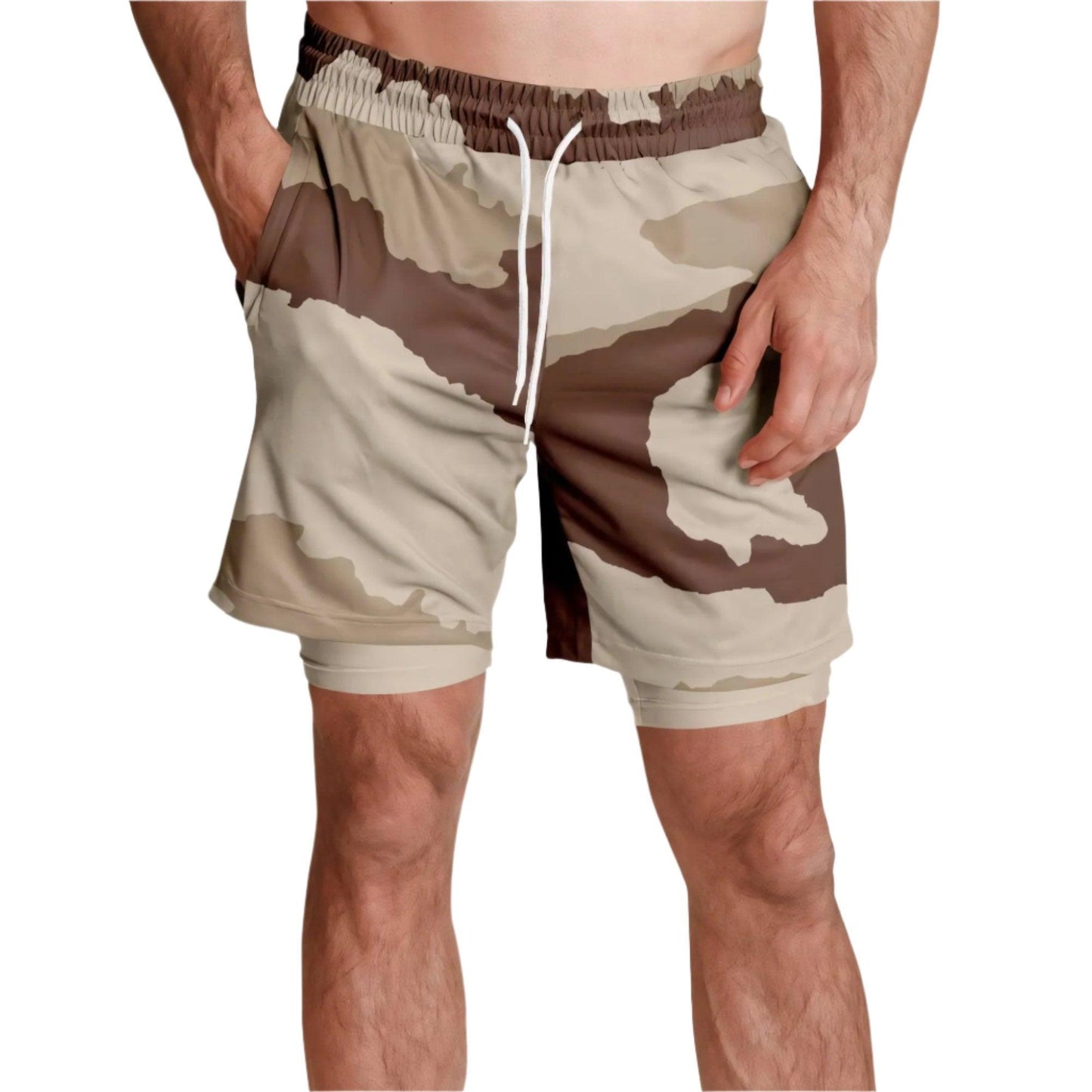 Daguet Desert Camo Lined Shorts 7" _ Concealing Coloration