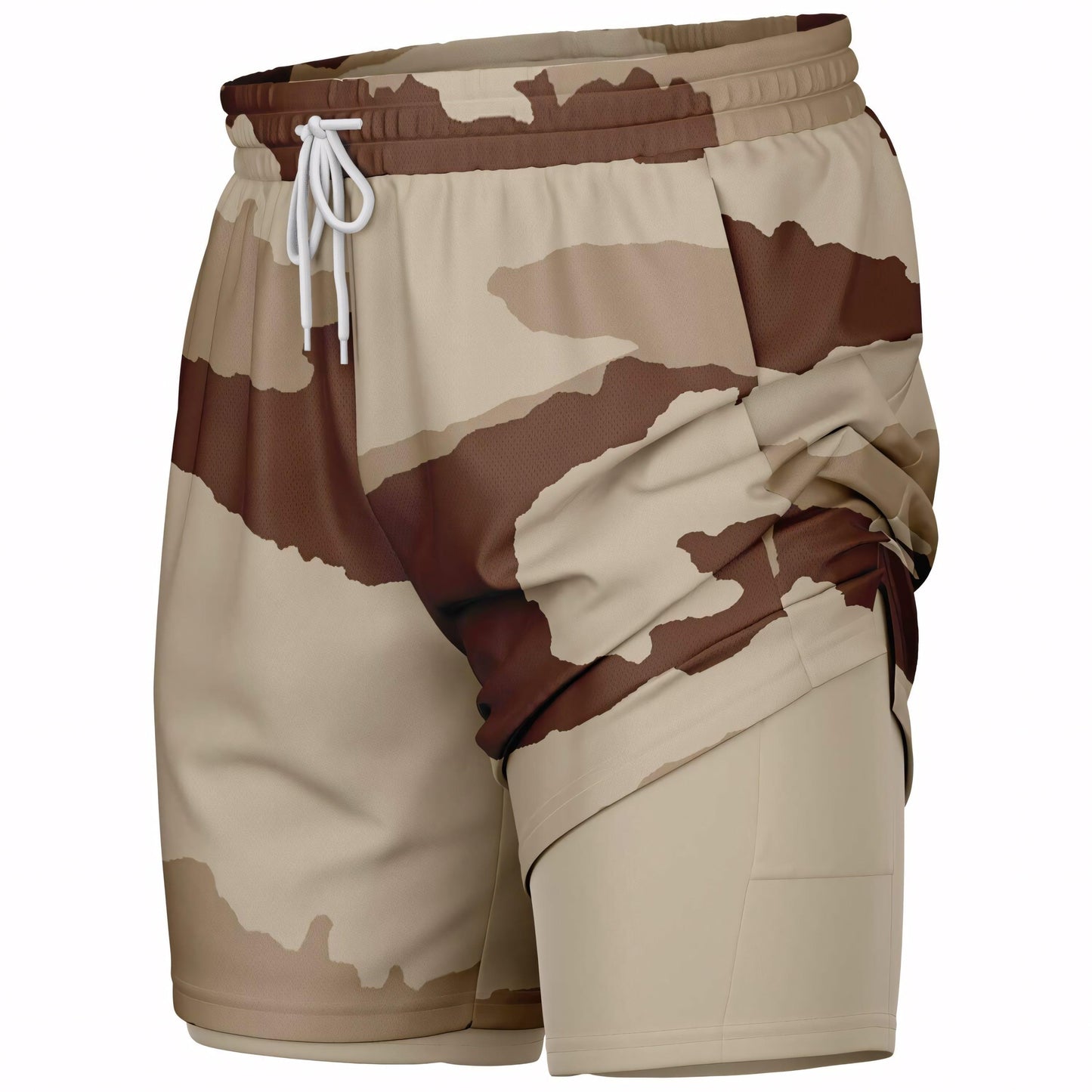Daguet Desert Camo Lined Shorts 7" _ Concealing Coloration