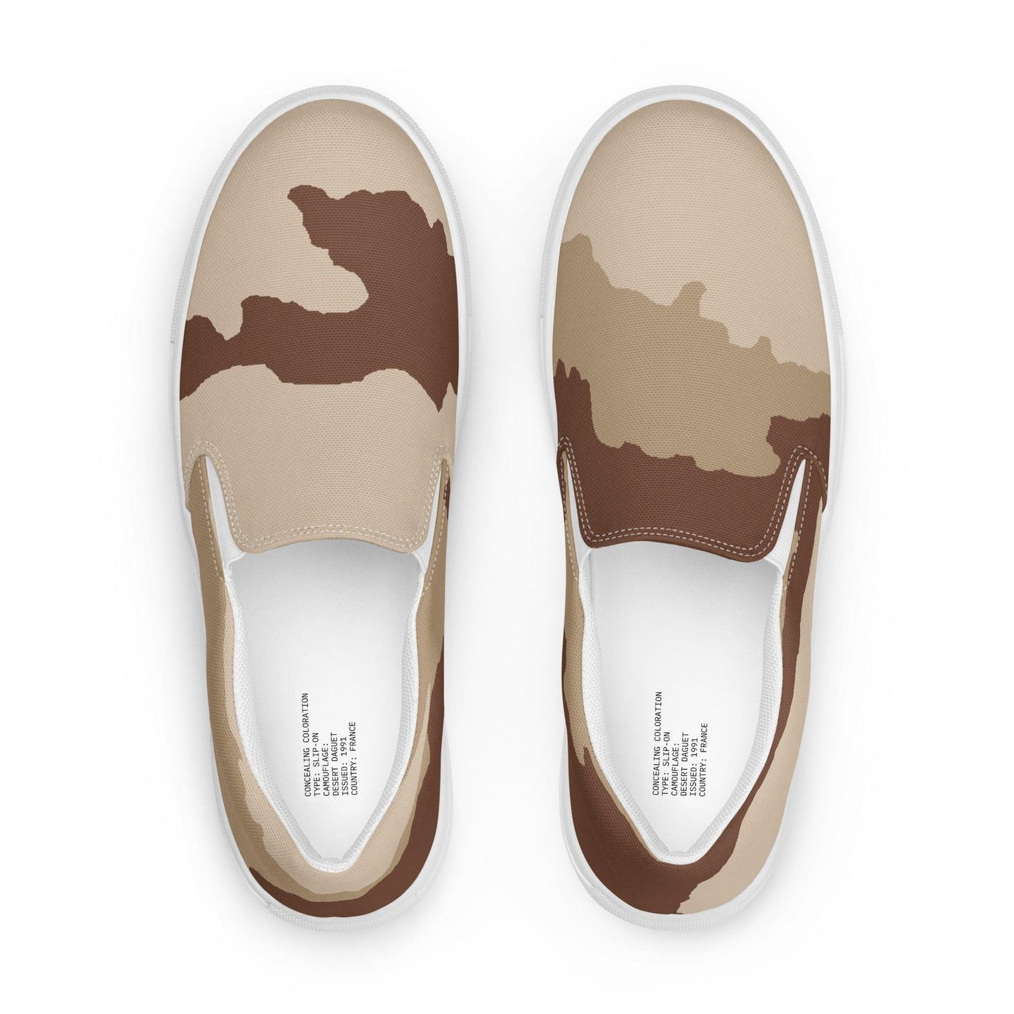 Daguet Desert Camo Men’s Slip-On Sneaker _ Concealing Coloration