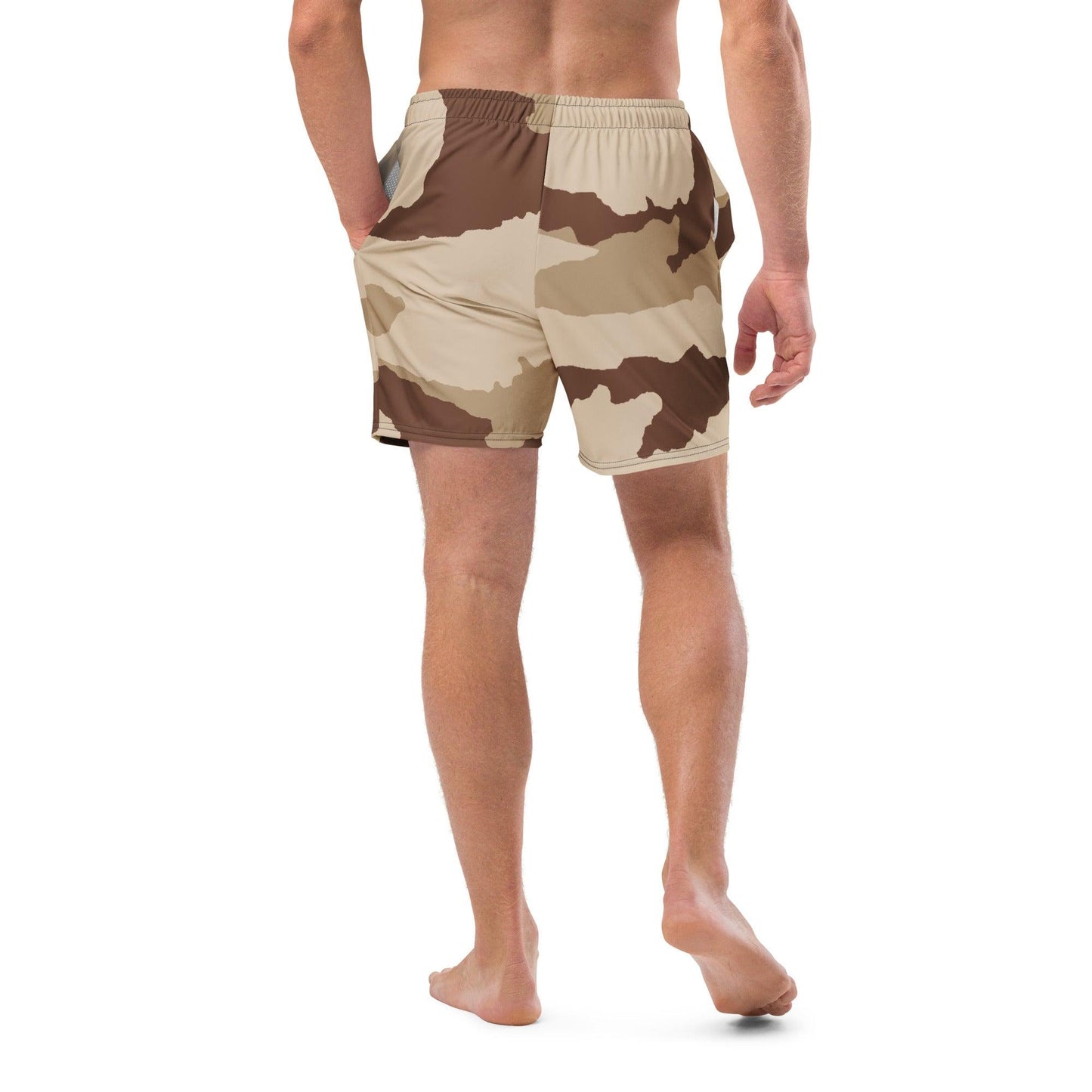 Daguet Desert Camo Swim Trunks _ Concealing Coloration