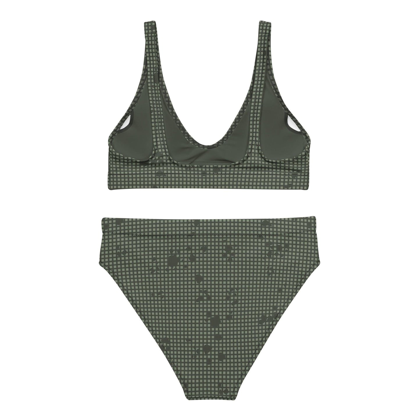Desert Night Camo High-Waisted Bikini Set - Concealing Coloration
