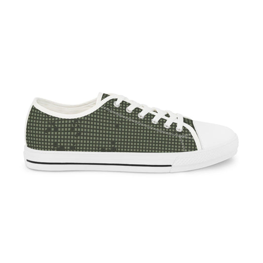 Desert Night Camo Men's Low Top Sneakers - Concealing Coloration