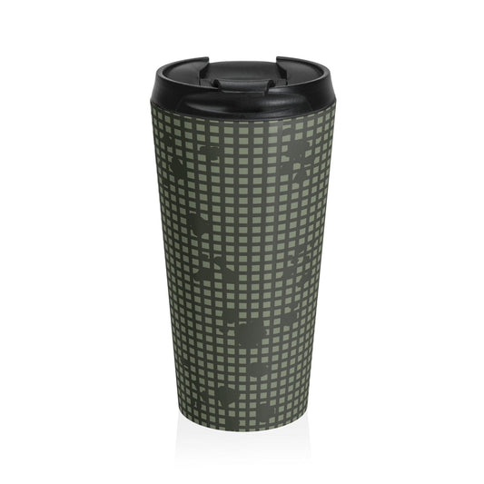 Desert Night Camo Stainless Steel 15oz Travel Mug - Concealing Coloration