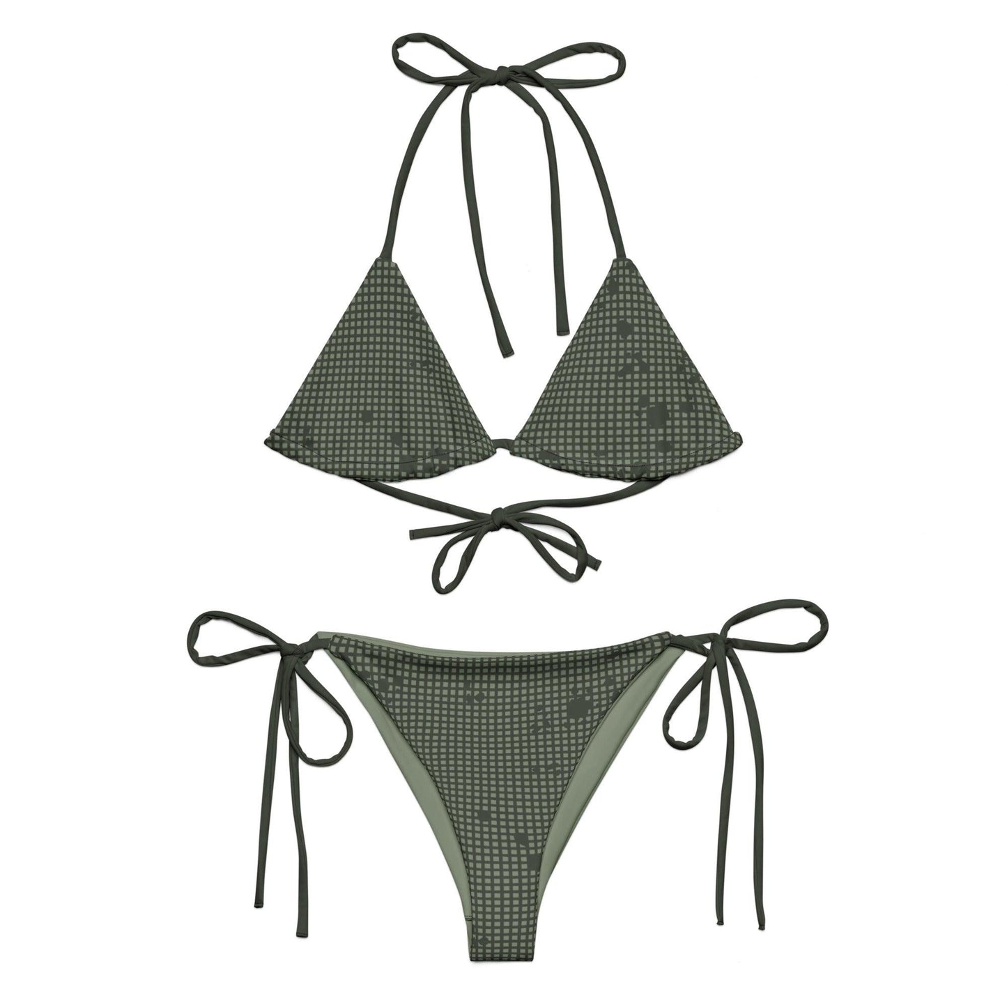 Desert Night Camo String Bikini Set _ Concealing Coloration
