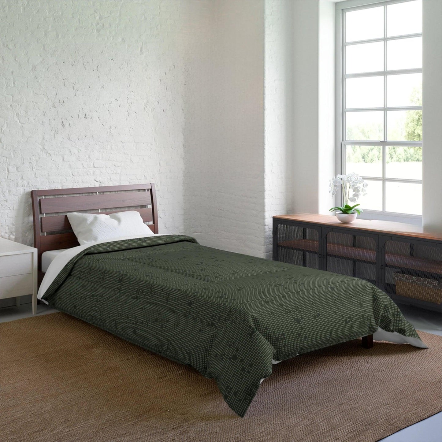 Desert Night Camo Twin Bed Comforter - Concealing Coloration