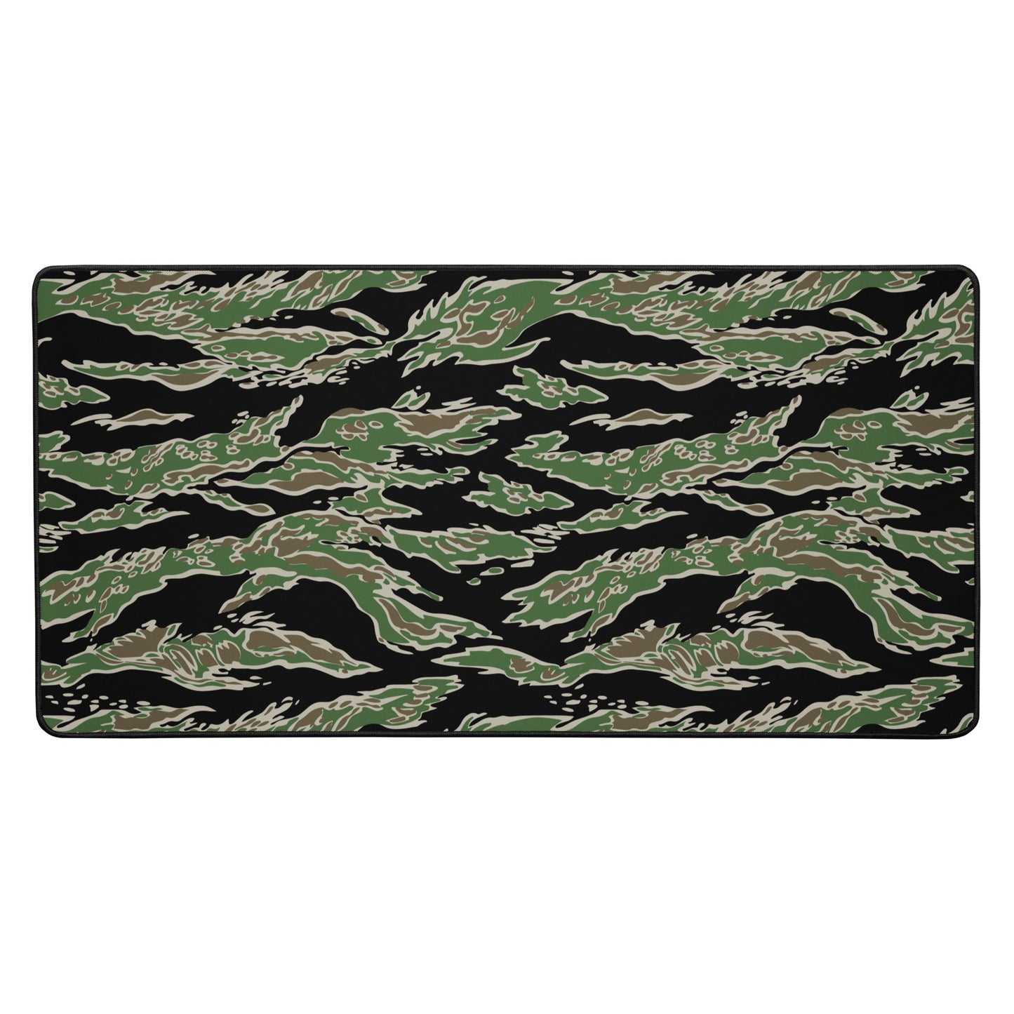 Tiger Stripe Lls Camo Desk Mat Rectangular Desk Mat Black Green