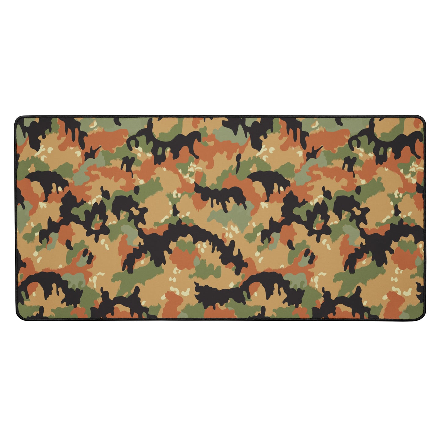 Leibermuster Camo Desk Mat Rectangular Camouflage Patterned Mouse Pad Rounded