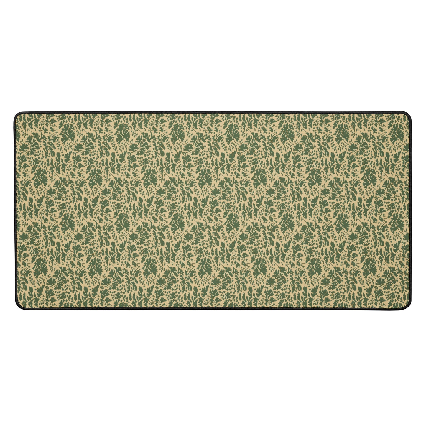 Pietruszka Camo Desk Mat Rectangular Mouse Pad Green Beige