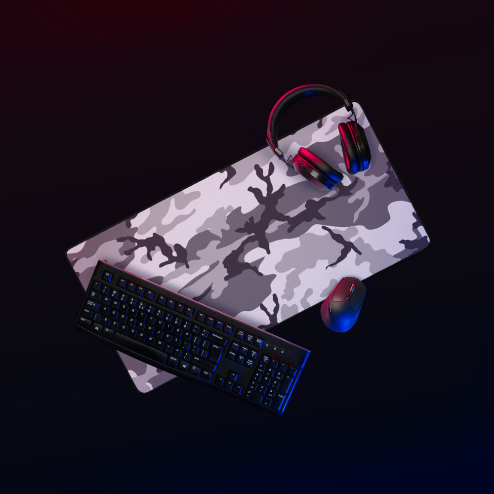 M81 Urban Camo Desk Mat Setup Camouflage Mousepad Black Keyboard