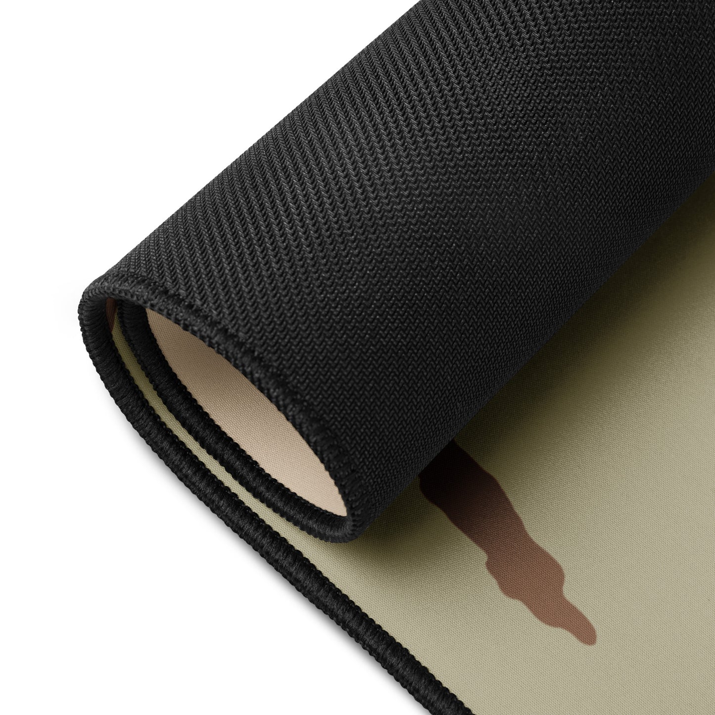 Three Color Desert Camo Desk Mat Rolled Up Mouse Pad Black Non Slip