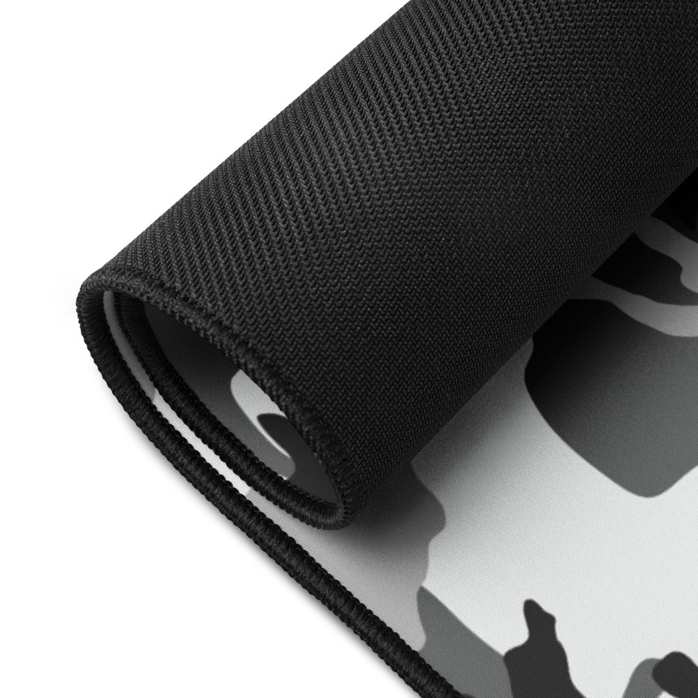 M81 Urban Camo Desk Mat Black Rolled Up Mouse Pad Gray