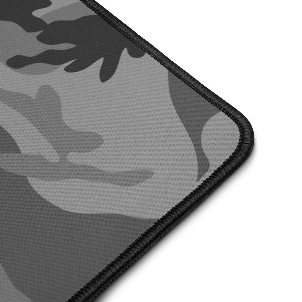 M81 Urban Camo Desk Mat (grey Dominant) Gray Camouflage Mousepad Black Stitched