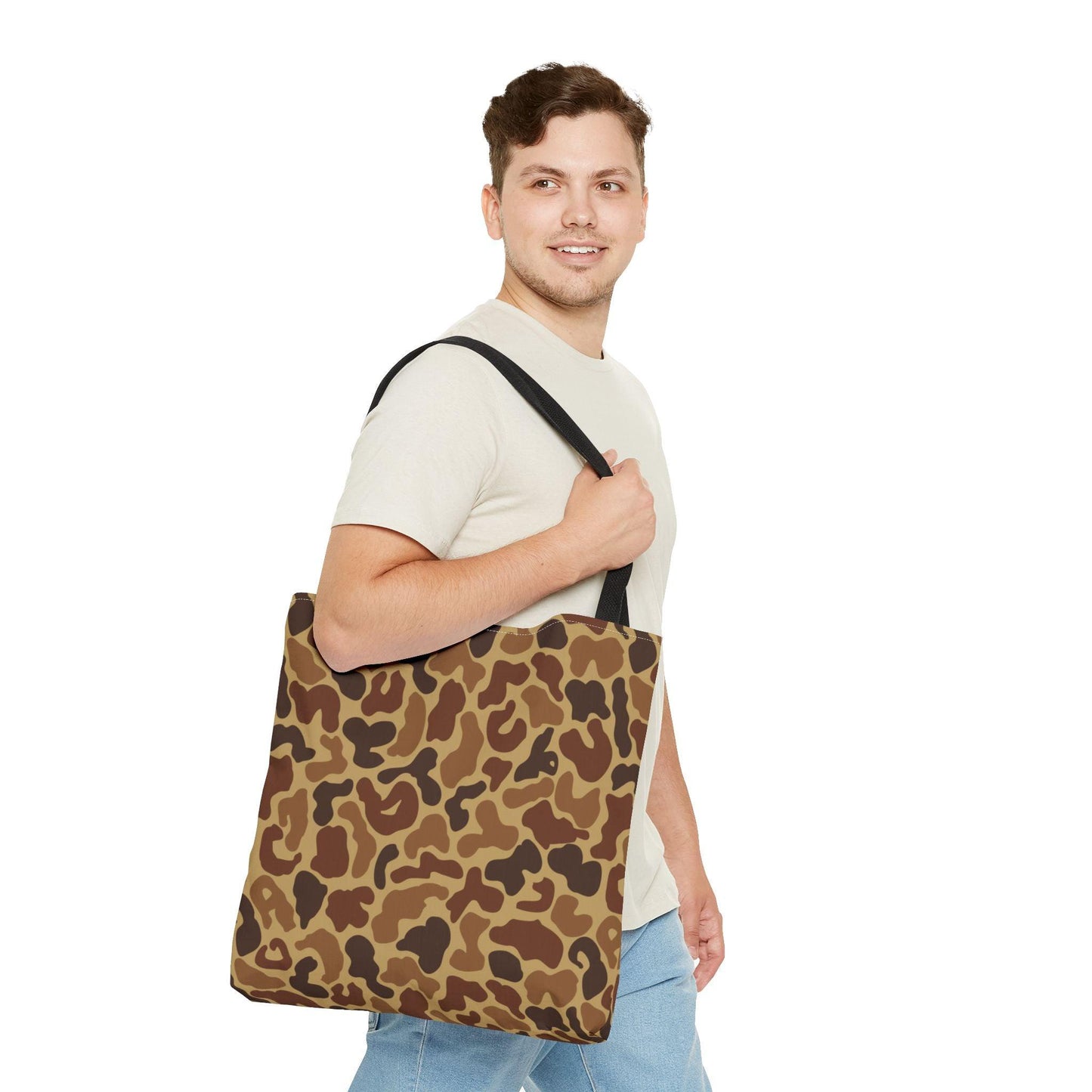 Duck Hunter Camo Vertical Tote Bag _ Concealing Coloration