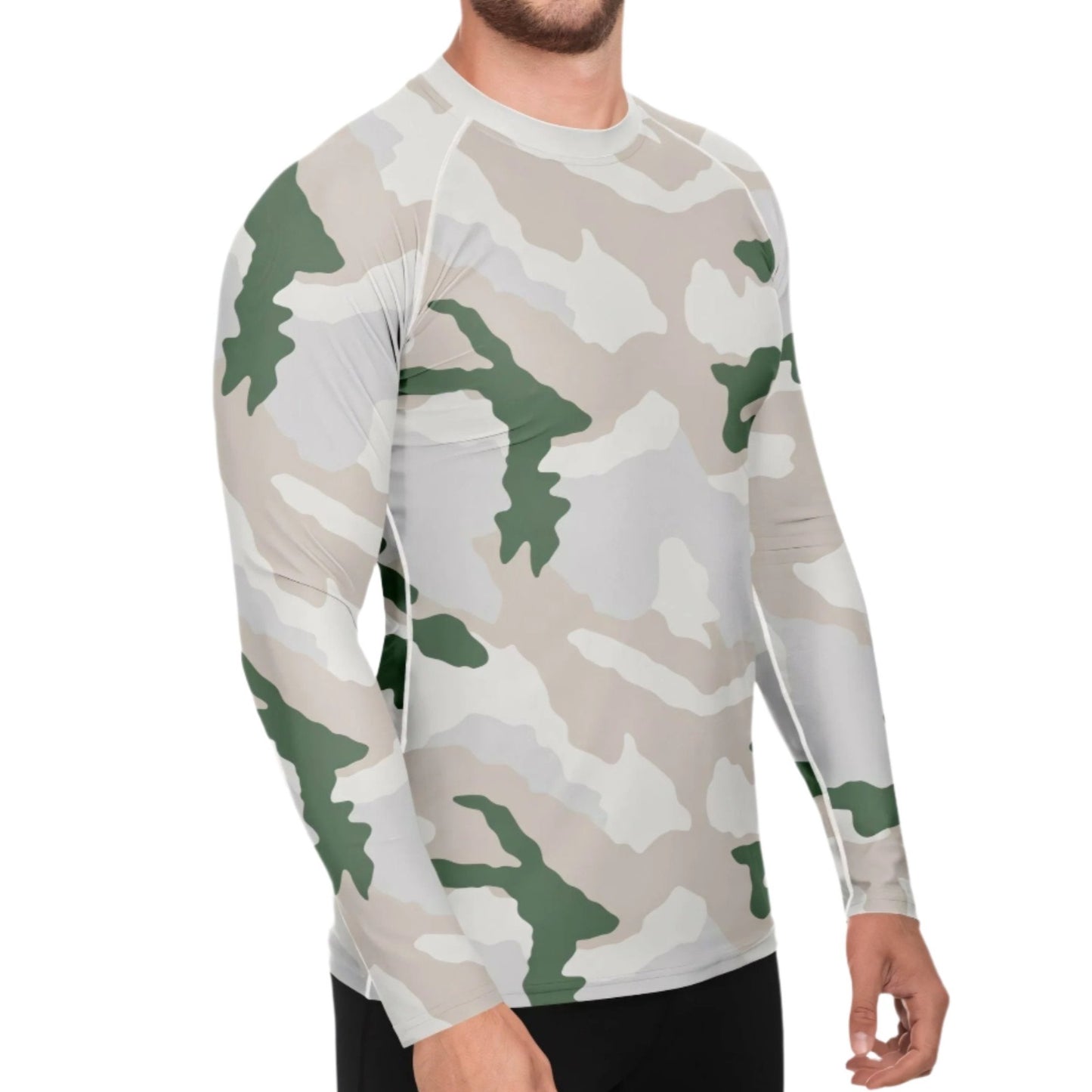Tundra Alpine Camo Men's Long-sleeve Base Layer _ Concealing Coloration