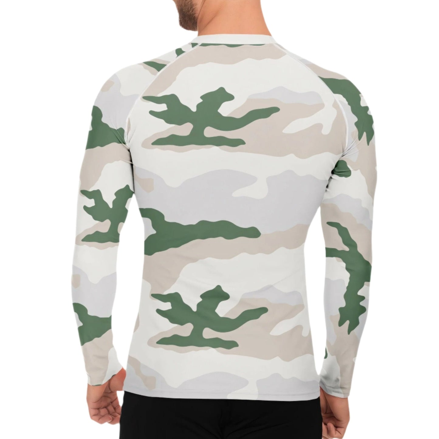 Tundra Alpine Camo Men's Long-sleeve Base Layer _ Concealing Coloration