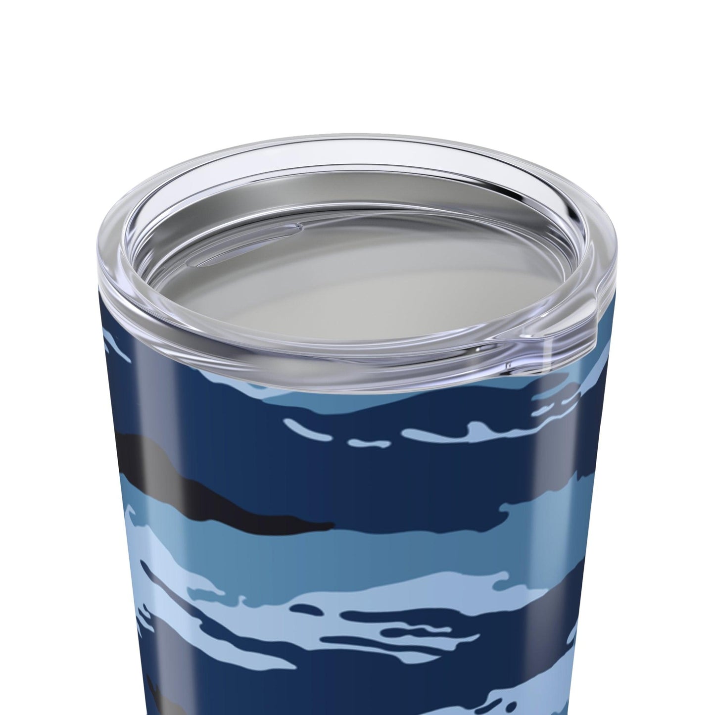Kamysh Blue Camo 20oz Tumbler _ Concealing Coloration