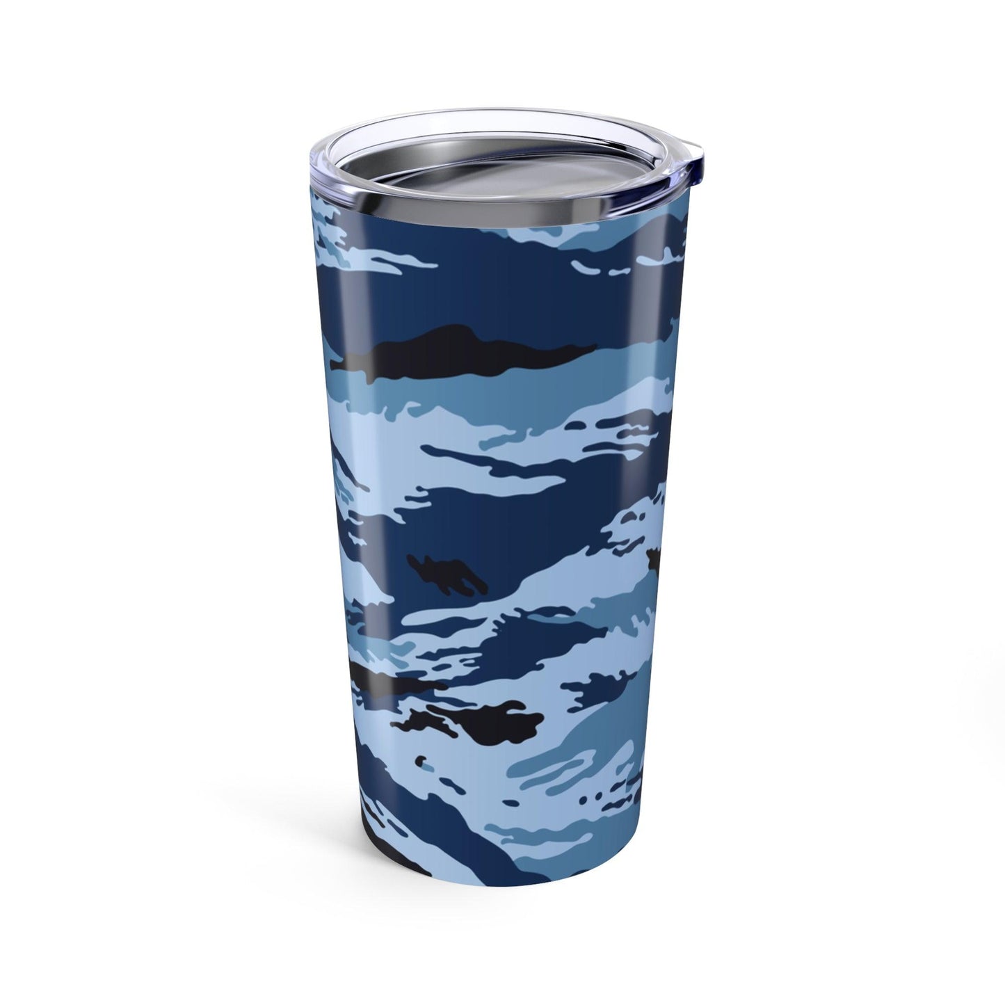 Kamysh Blue Camo 20oz Tumbler _ Concealing Coloration