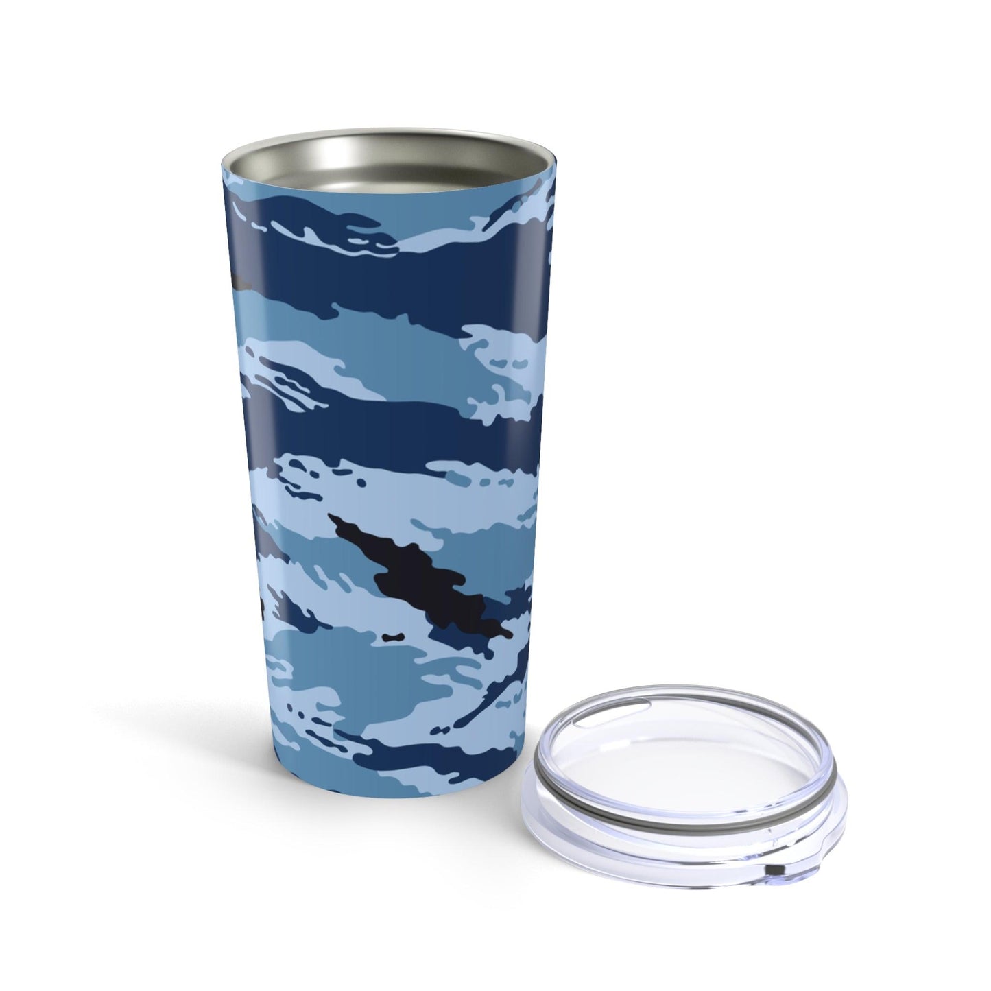 Kamysh Blue Camo 20oz Tumbler _ Concealing Coloration