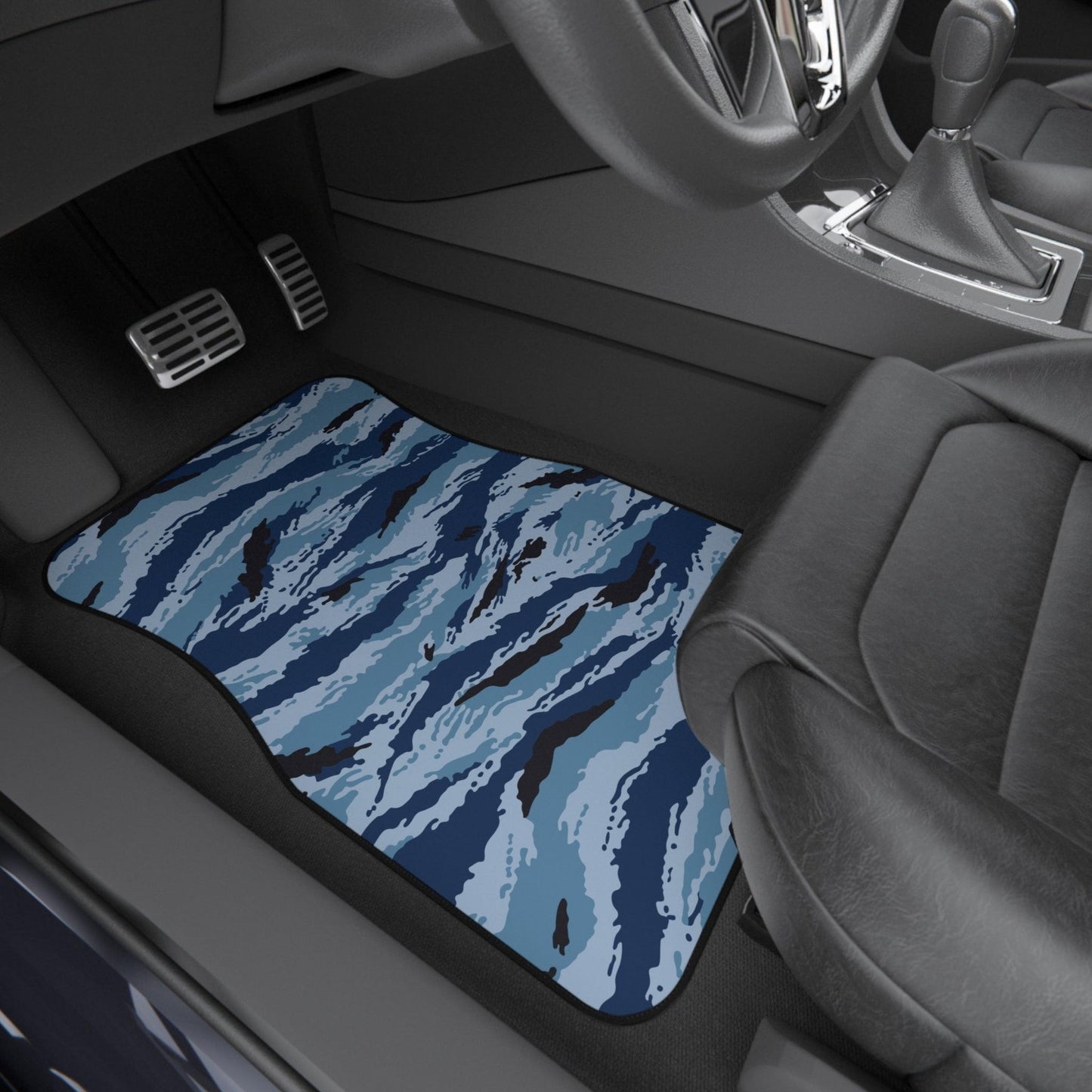 Kamysh Blue Camo All-Weather Car Mats (Set of 4) _ Concealing Coloration