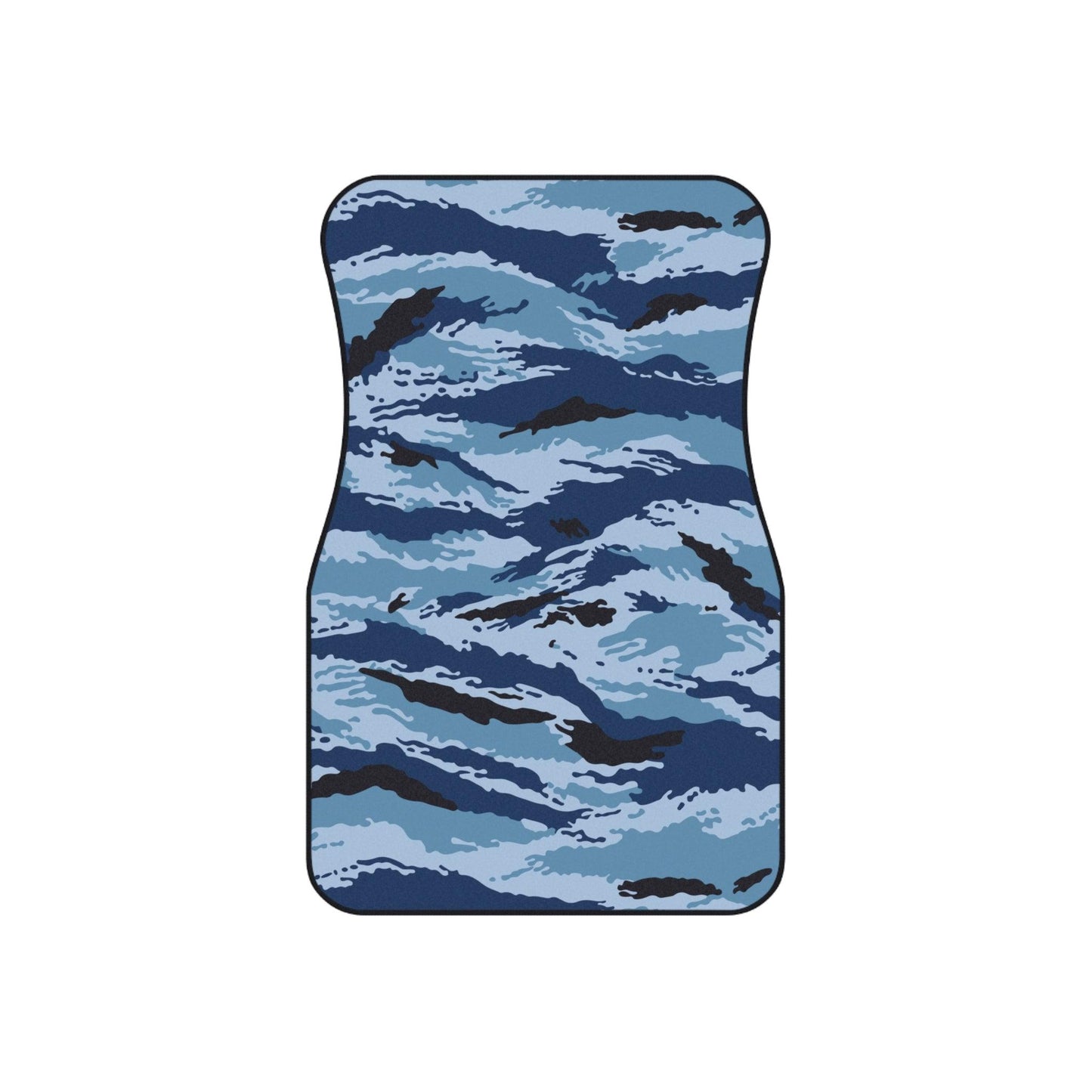Kamysh Blue Camo Front Seat Car Mats (Set of 2) _ Concealing Coloration