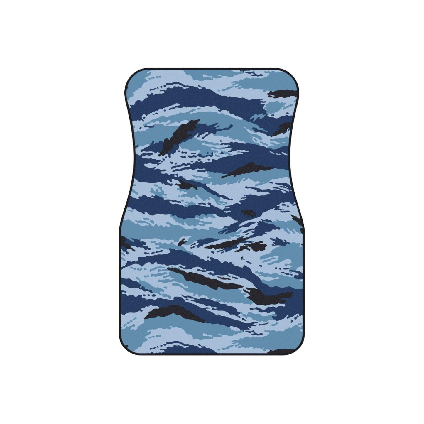 Kamysh Blue Camo Front Seat Car Mats (Set of 2) _ Concealing Coloration