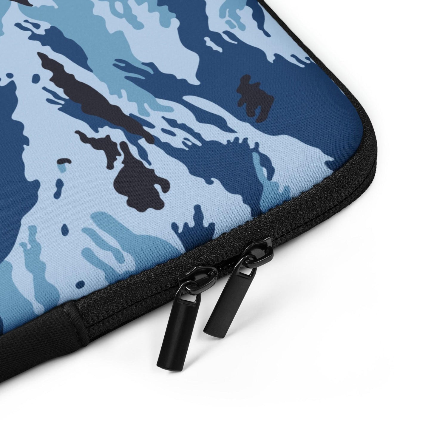 Kamysh Blue Camo Laptop Sleeve - Concealing Coloration