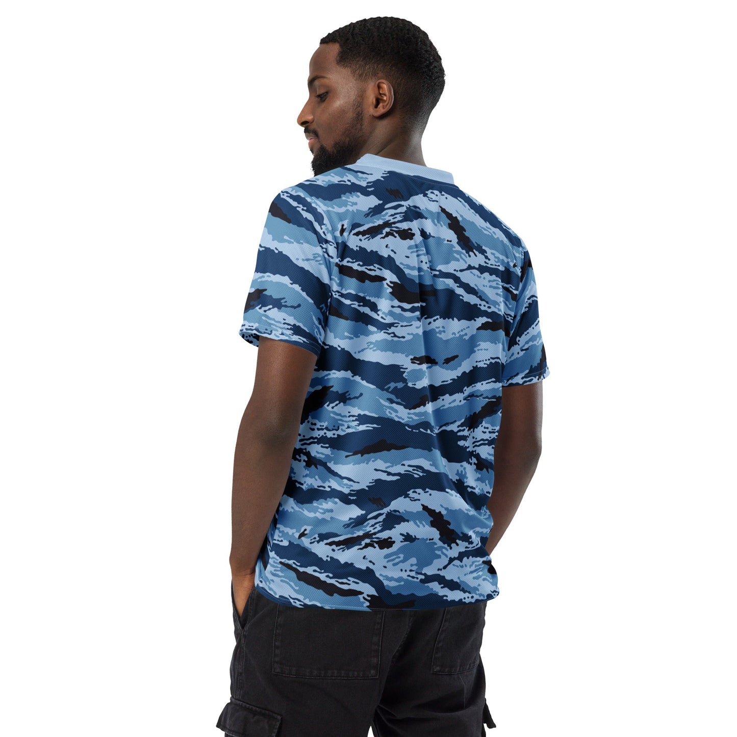 Kamysh Blue Camo Tech Tee - Concealing Coloration
